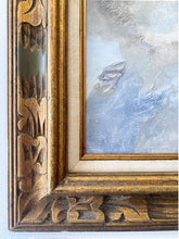 Load image into Gallery viewer, &quot;Golden Thread&quot; original mixed media framed in antique, gilded frame