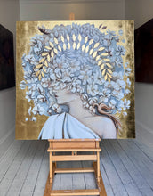 Load image into Gallery viewer, Phoenix Warrior- hand-embellished giclee
