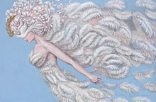 Load image into Gallery viewer, 'Peaceful Warrior' - hand embellished canvas giclée
