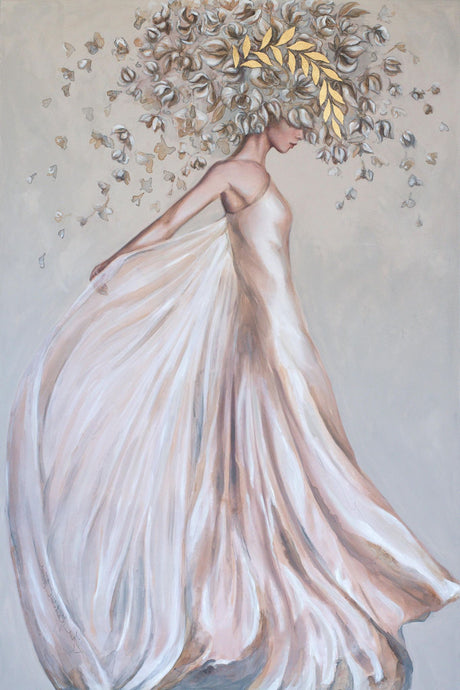 'Fly With Me' - hand embellished canvas giclée
